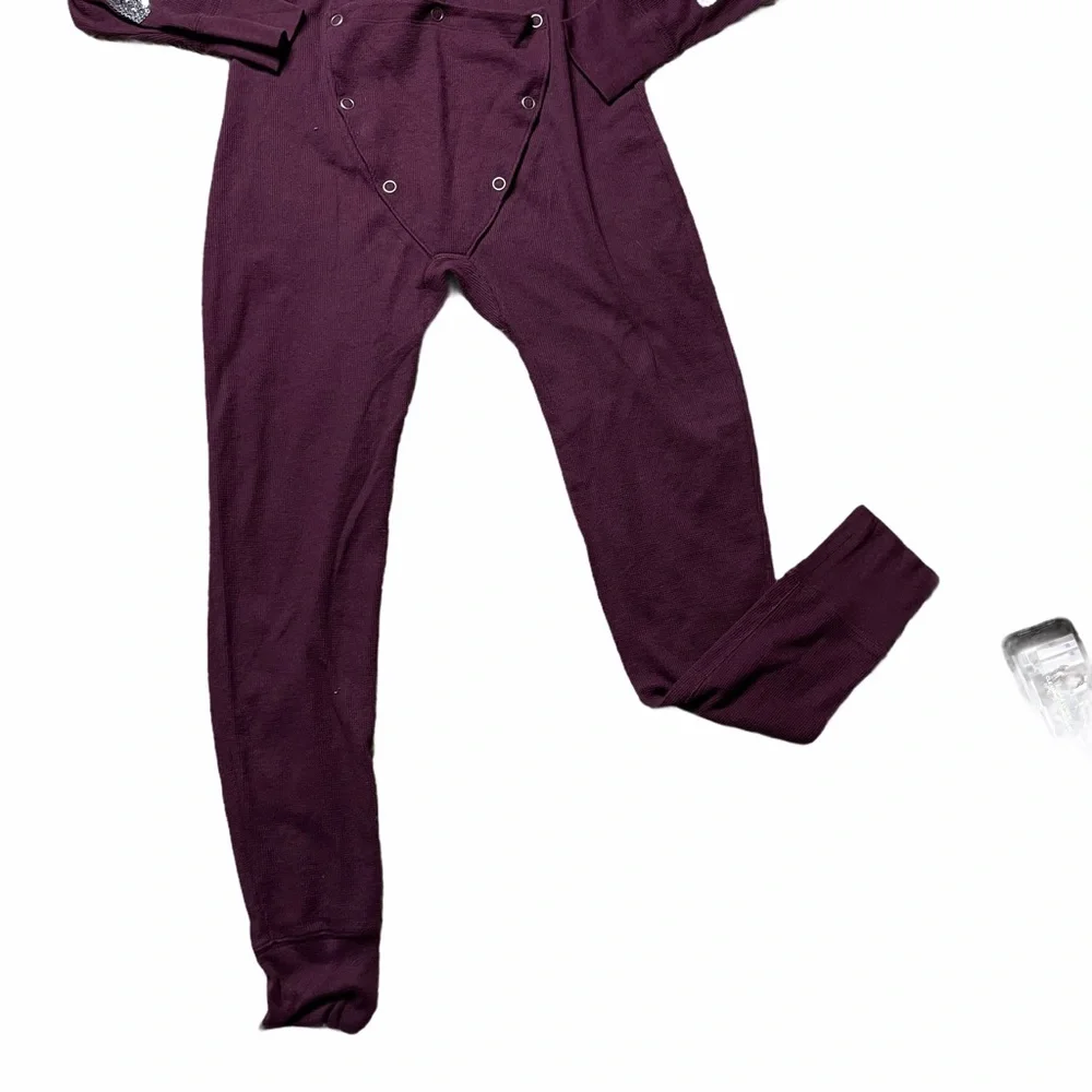 Victoria's Secret Plum Pajama Onesie with Metallic Accents - Picture 9 of 9